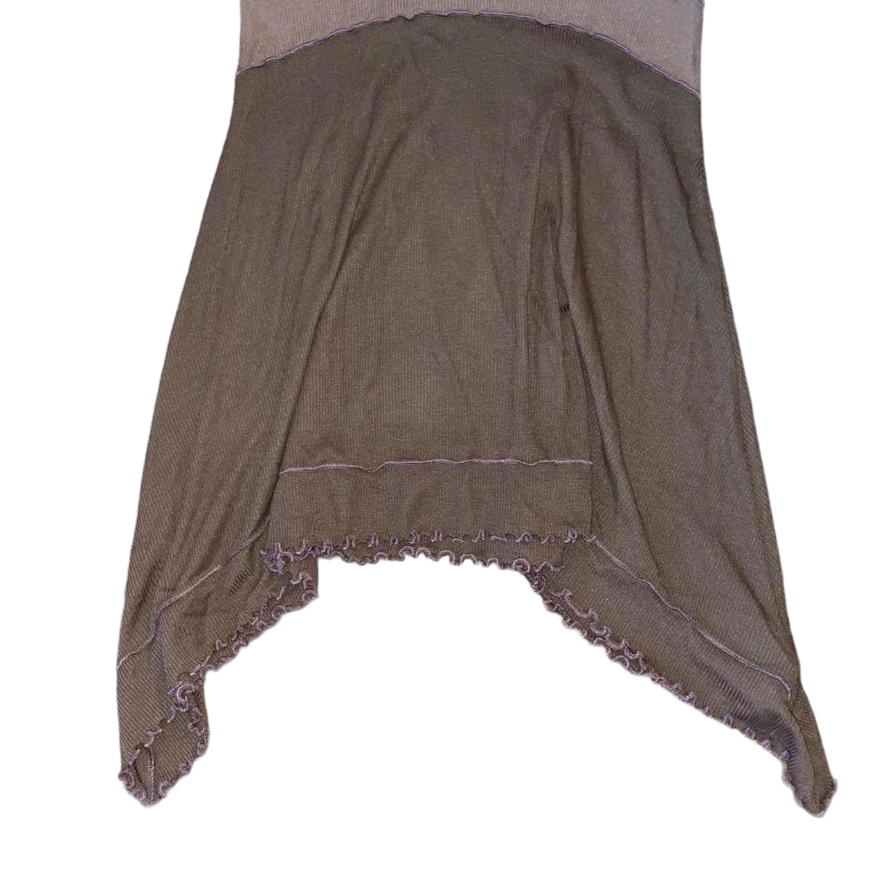 Cop. Copine gray color-block fairy hem dress