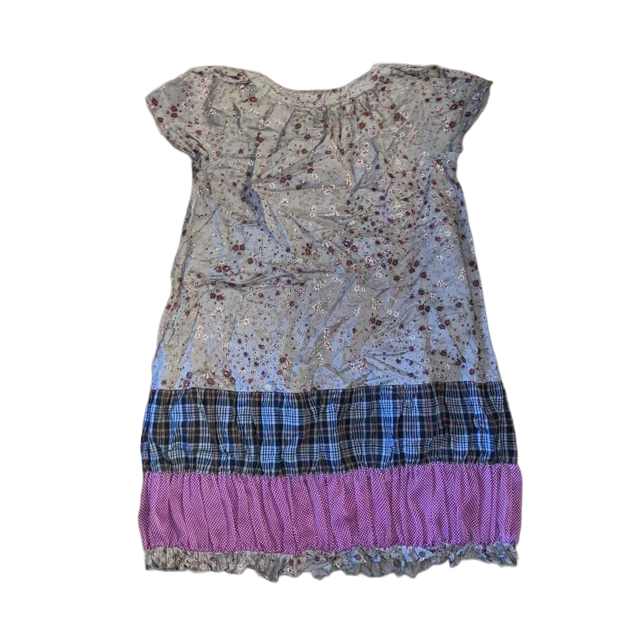 Cop. Copine sheer floral babydoll mini dress