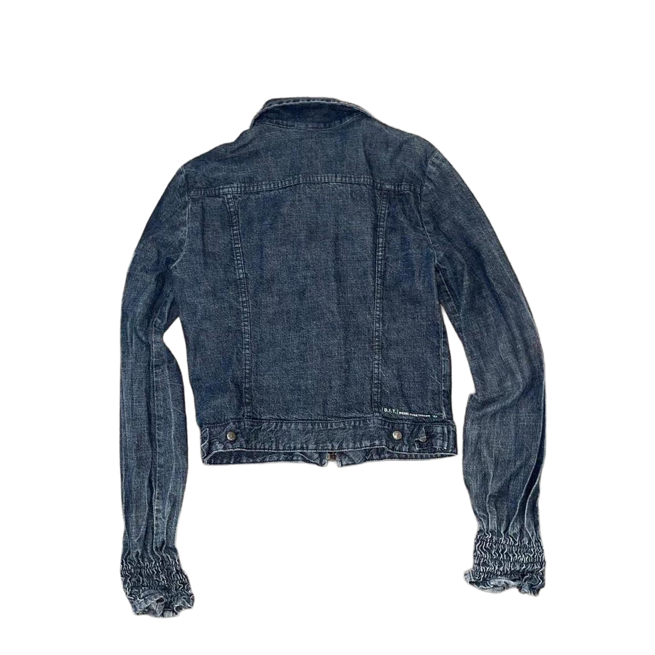 Diesel dark wash denim zip up jacket
