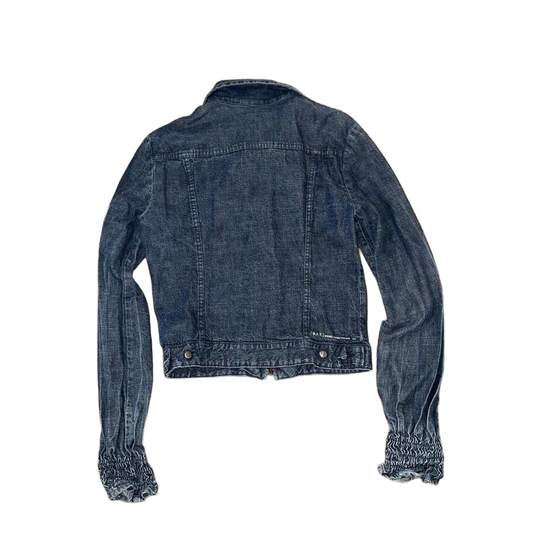 Diesel dark wash denim zip up jacket