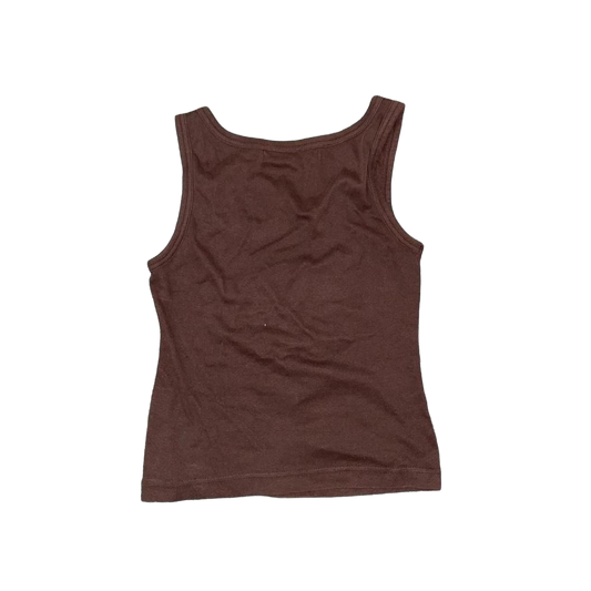 Miss Sixty brown embroidered tank