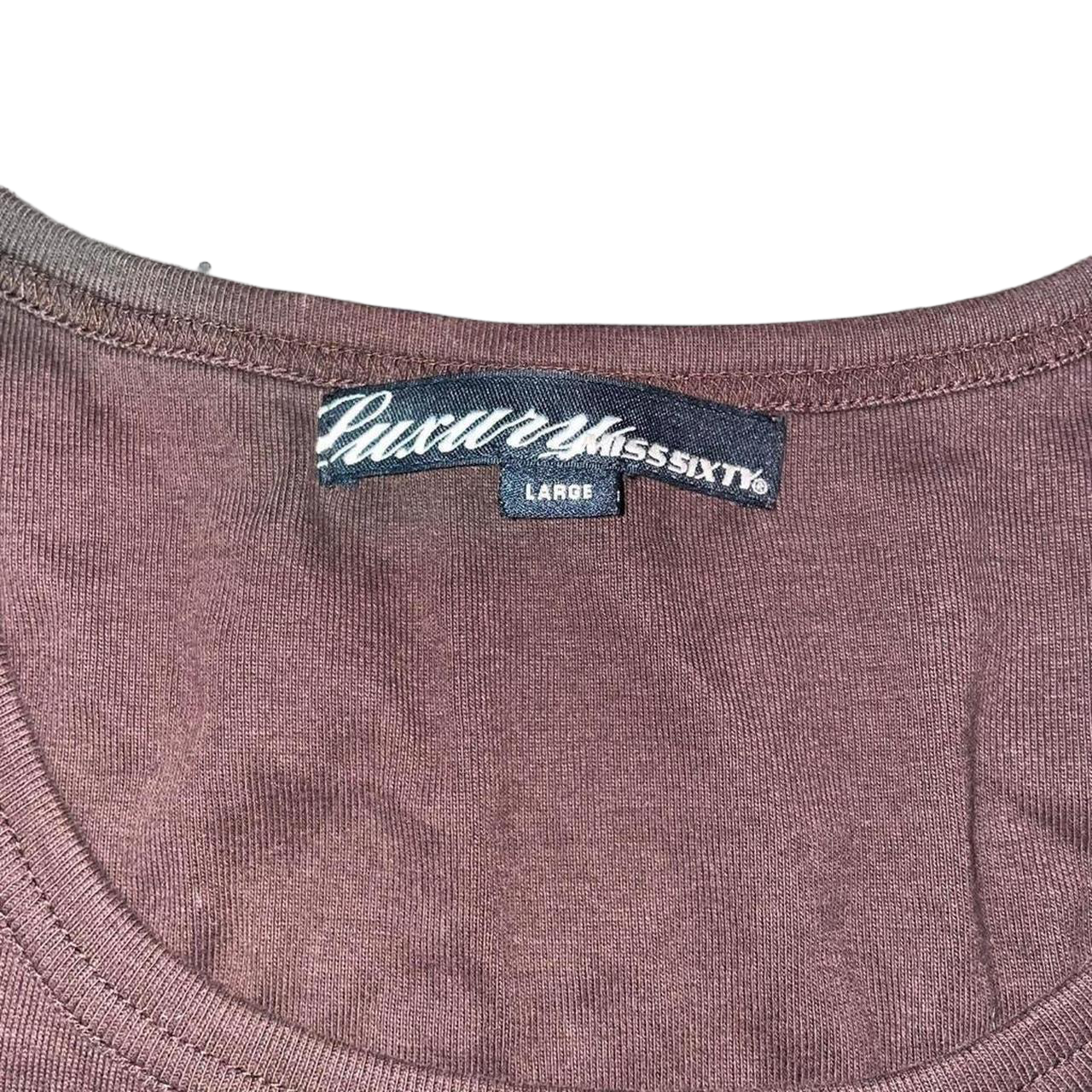 Miss Sixty brown embroidered tank