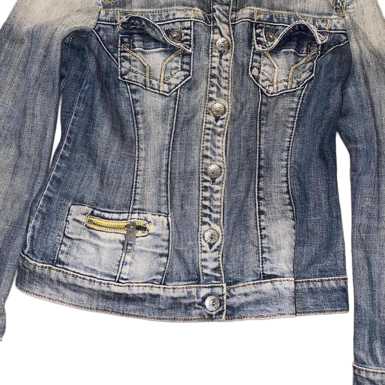 Miss Sixty faded denim button up jacket
