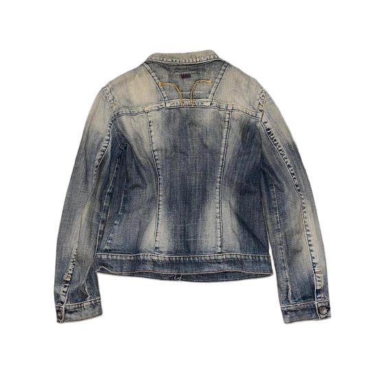 Miss Sixty faded denim button up jacket