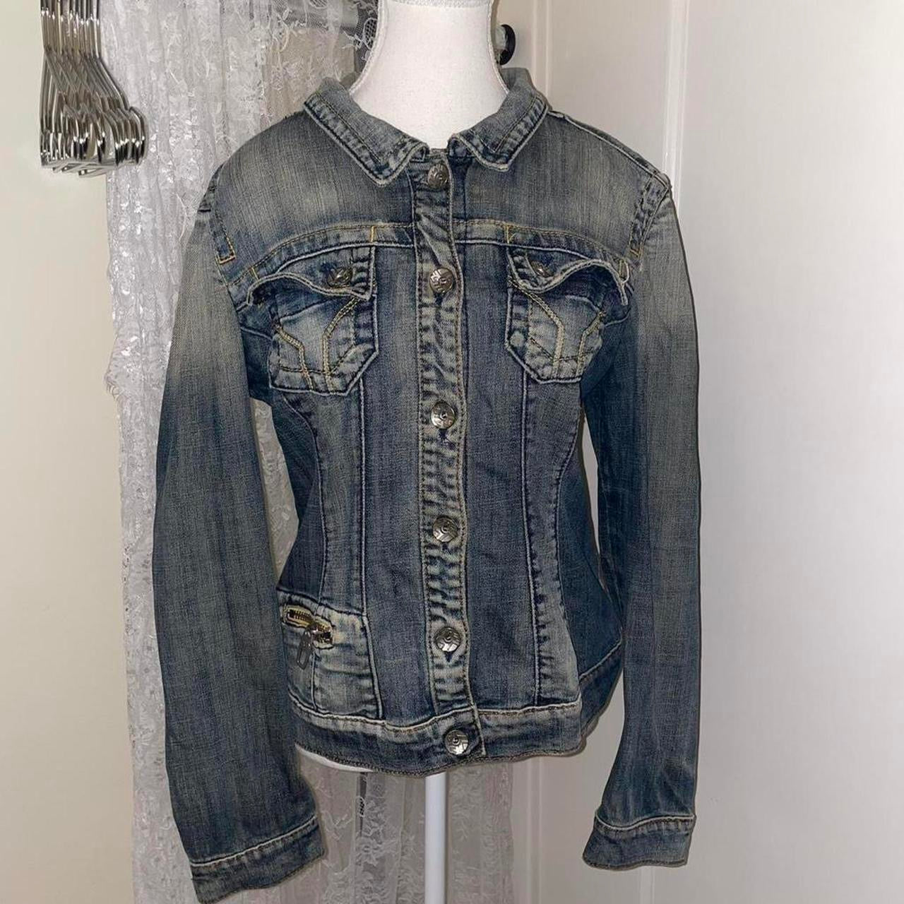 Miss Sixty faded denim button up jacket