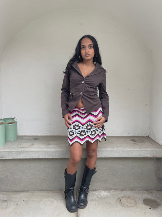 Miss Sixty dark brown button up jacket | mid-2000s