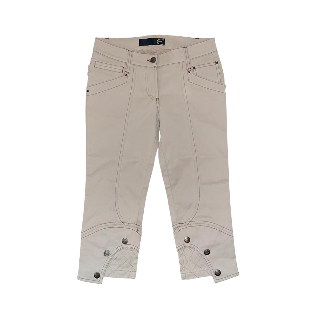 Just Cavalli beige capris with contrast stitching