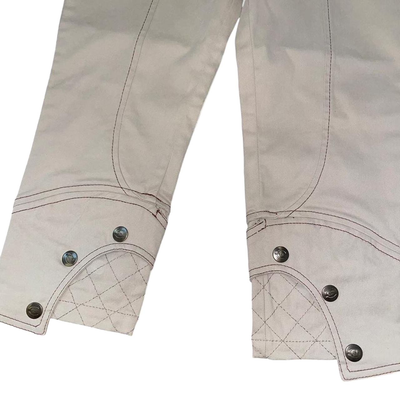 Just Cavalli beige capris with contrast stitching