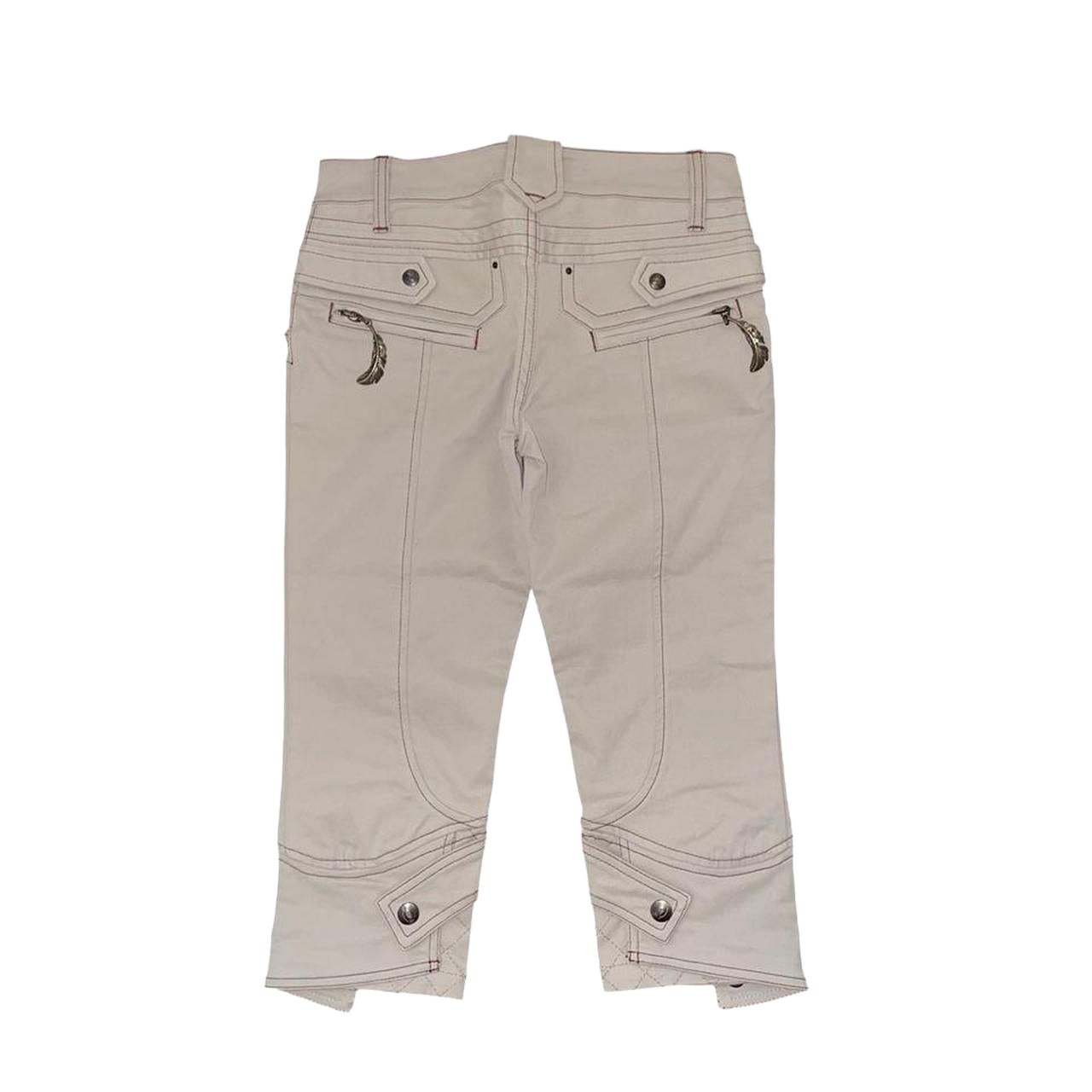 Just Cavalli beige capris with contrast stitching