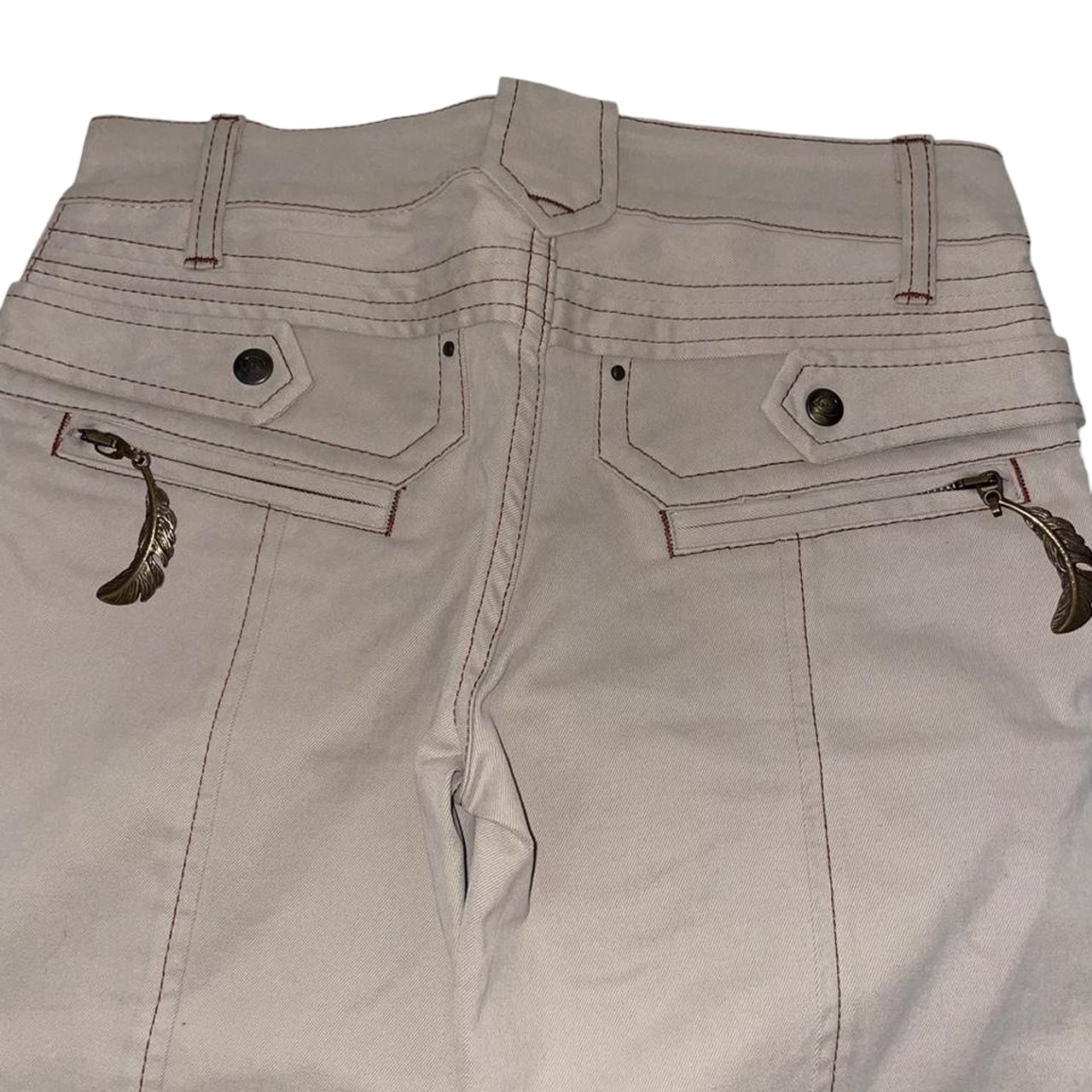 Just Cavalli beige capris with contrast stitching