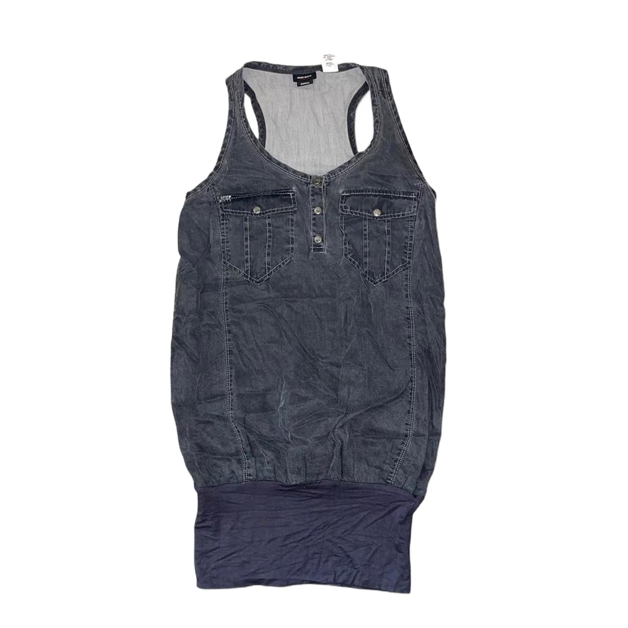 Miss Sixty dark gray avant garde bubble midi dress