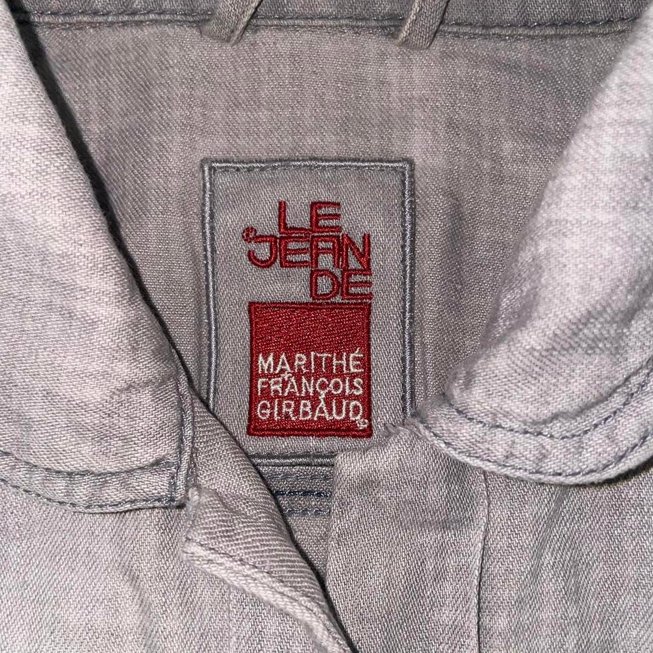 Marithe + Francois Girbaud gray button up jacket