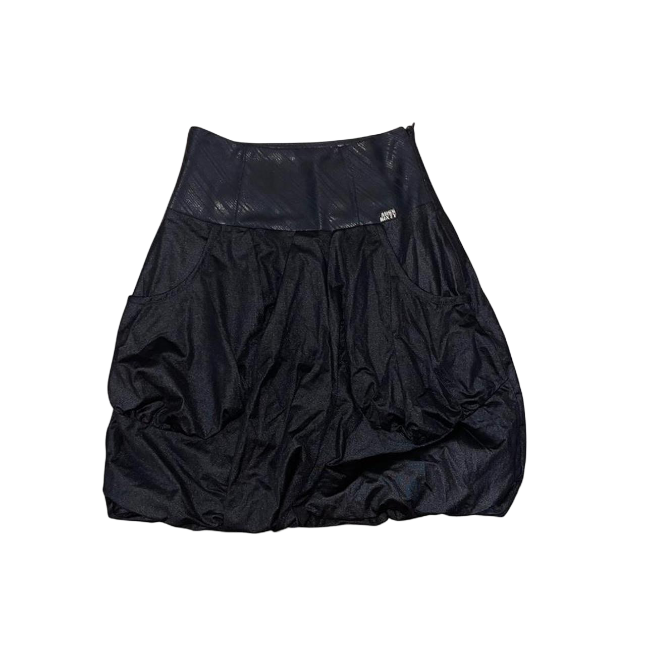 Miss Sixty black bubble midi skirt