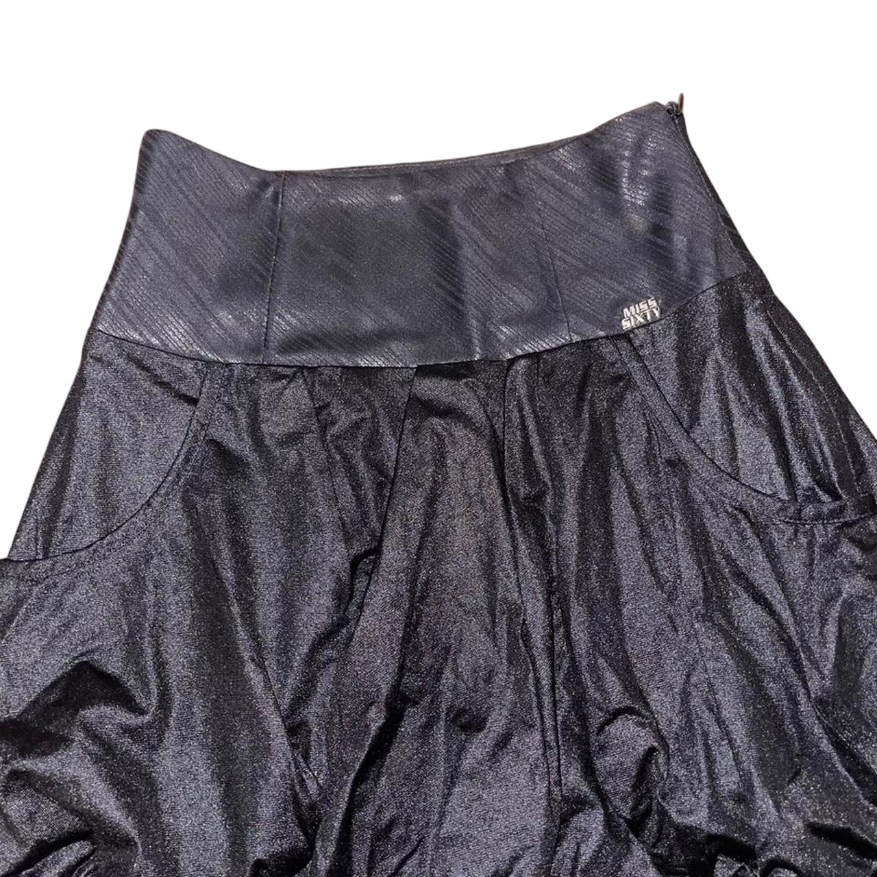 Miss Sixty black bubble midi skirt
