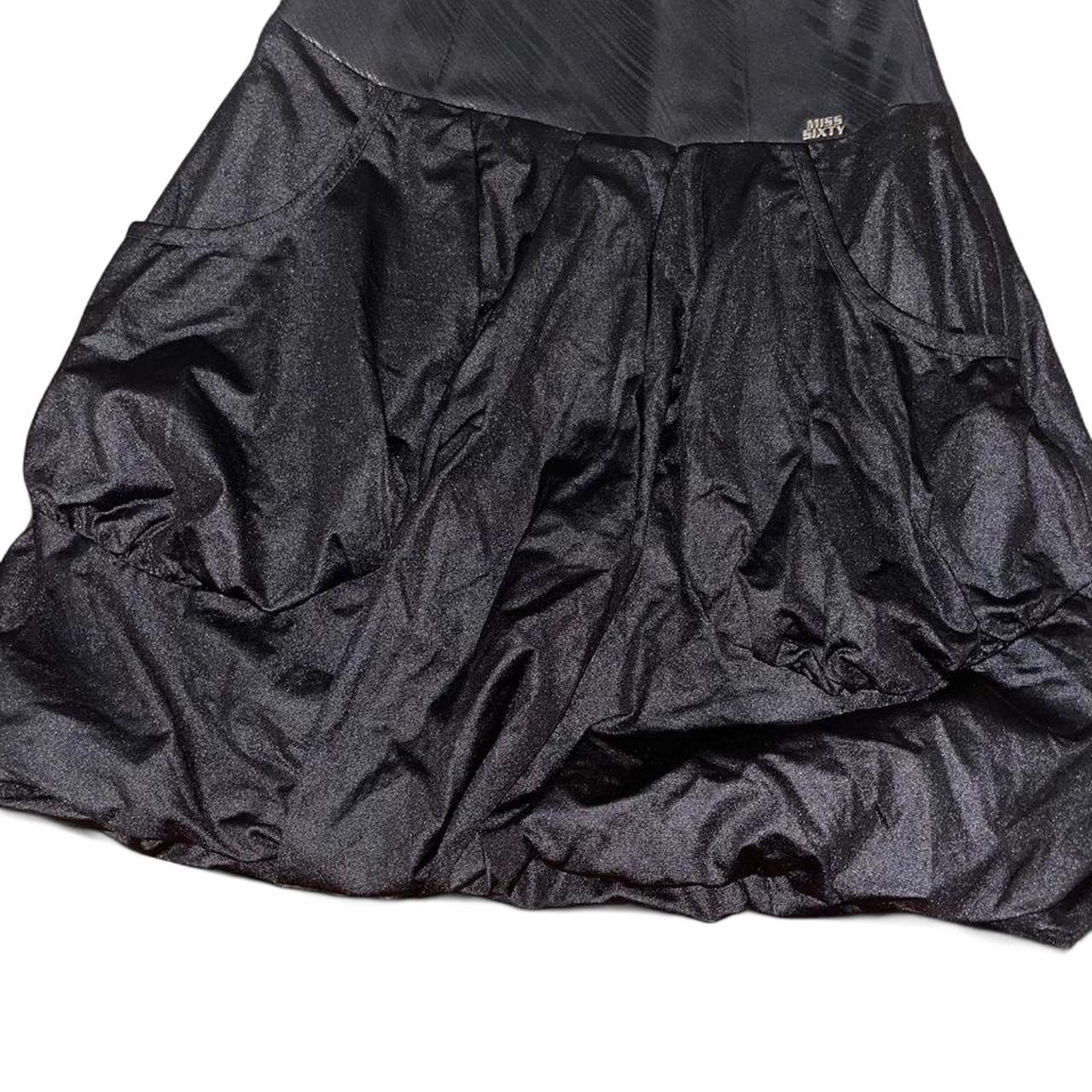 Miss Sixty black bubble midi skirt
