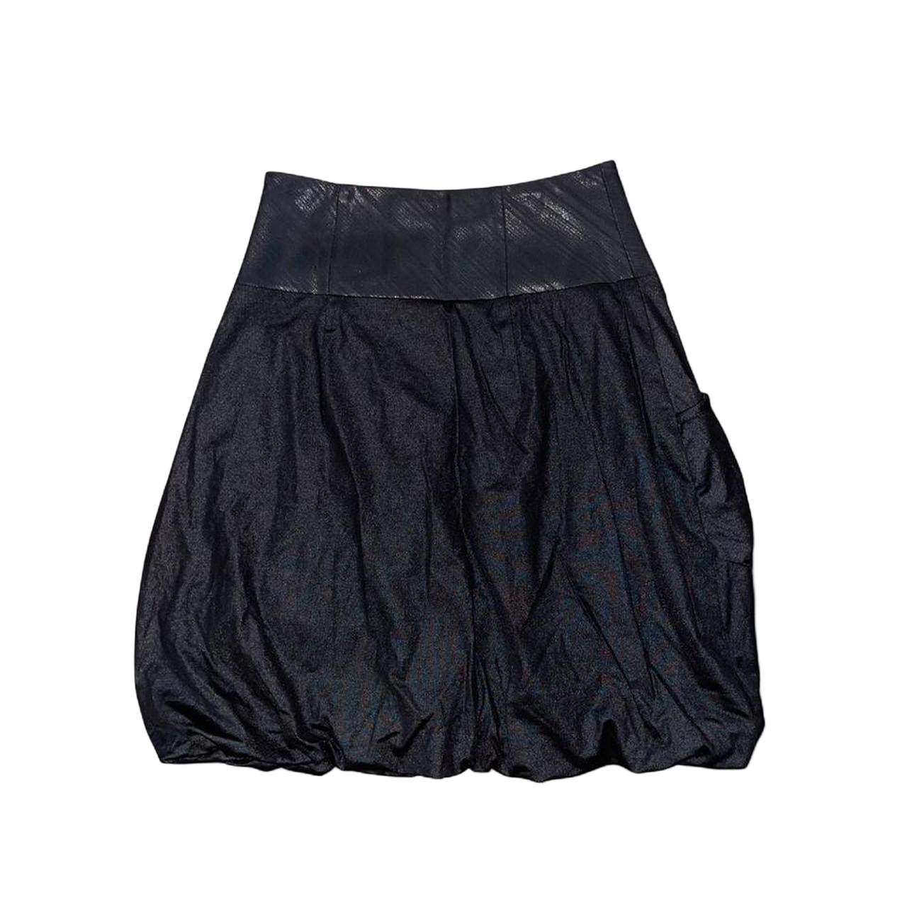 Miss Sixty black bubble midi skirt