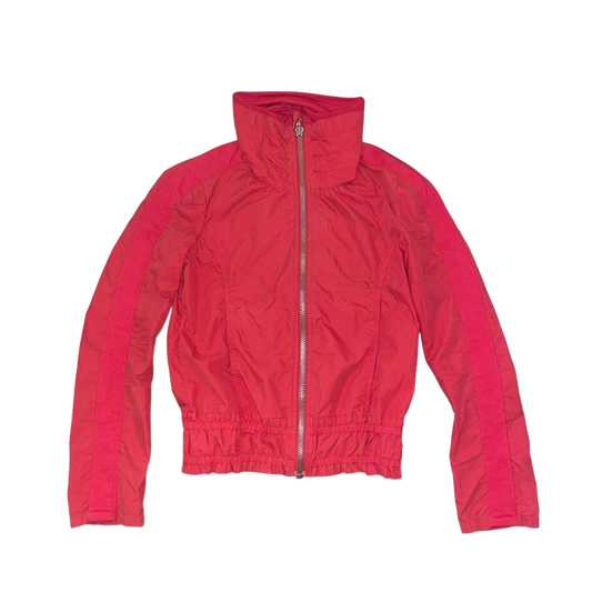 Diesel red embroidered track jacket