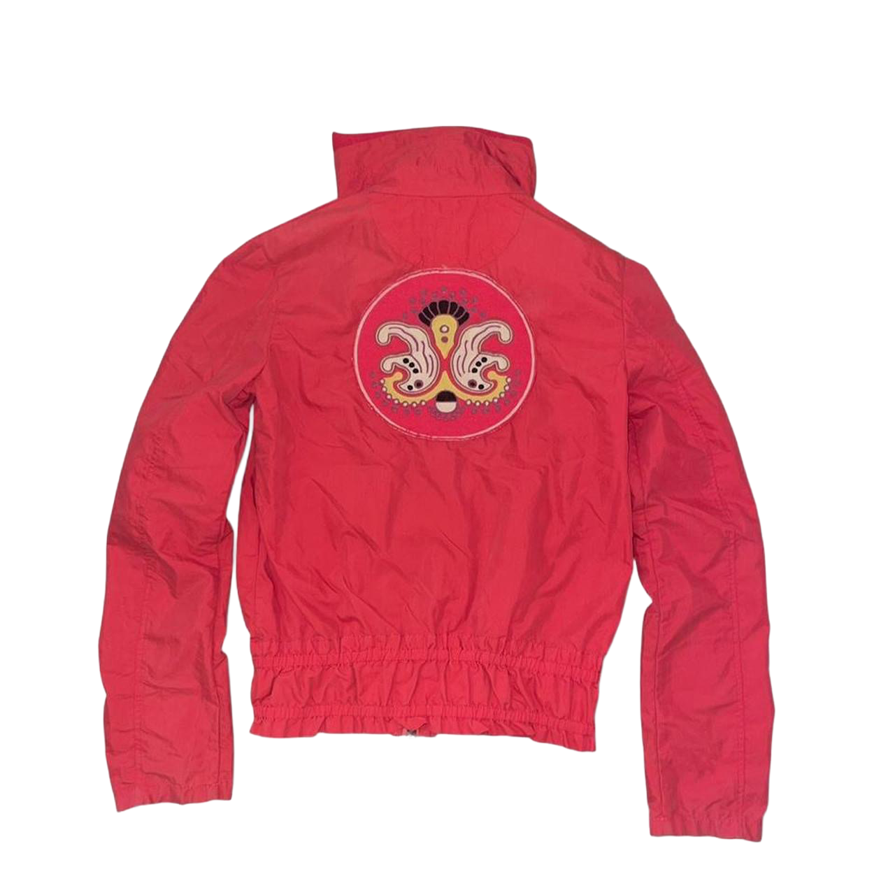 Diesel red embroidered track jacket