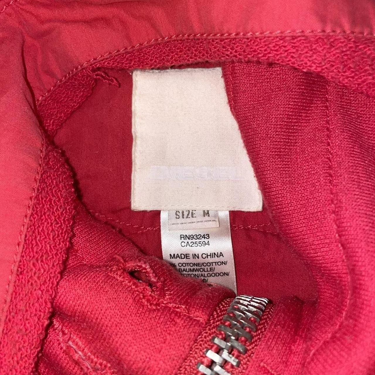 Diesel red embroidered track jacket