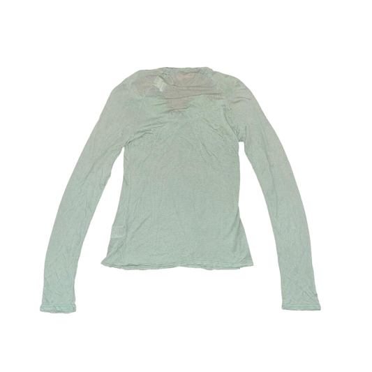 Miss Sixty sheer green collar long sleeve