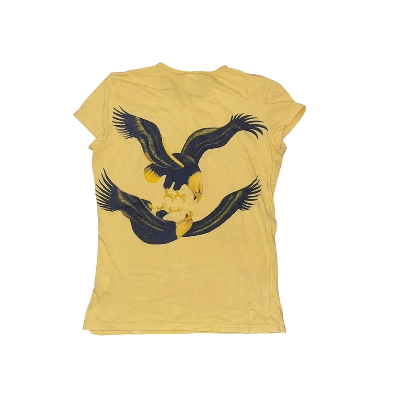 Custo Barcelona yellow graphic button up baby tee