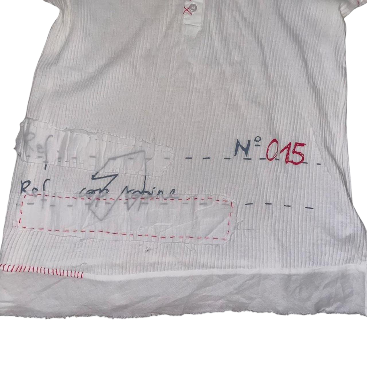 Cop. Copine white ribbed graphic top