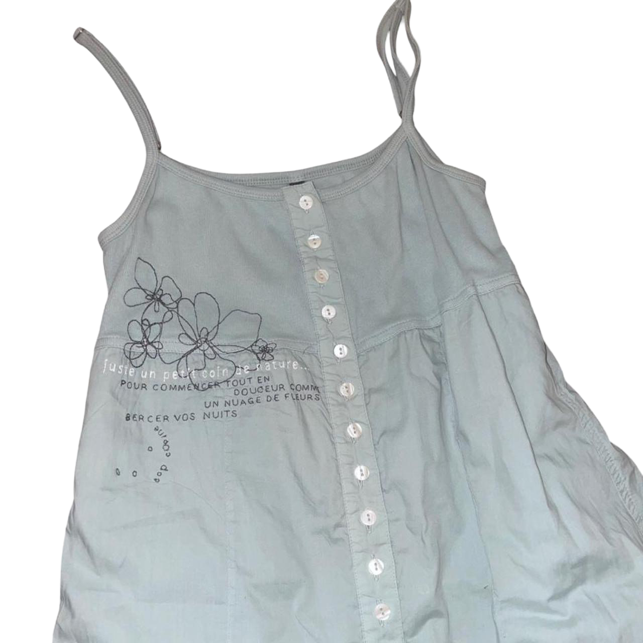 Cop. Copine mint bubble graphic midi dress