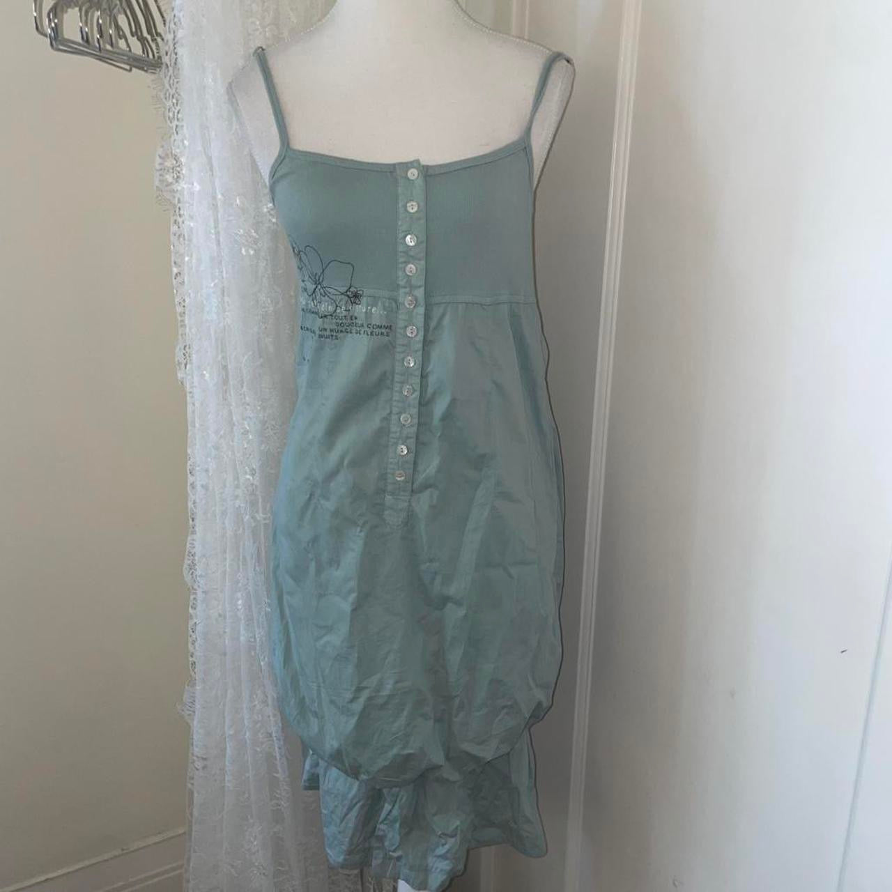 Cop. Copine mint bubble graphic midi dress