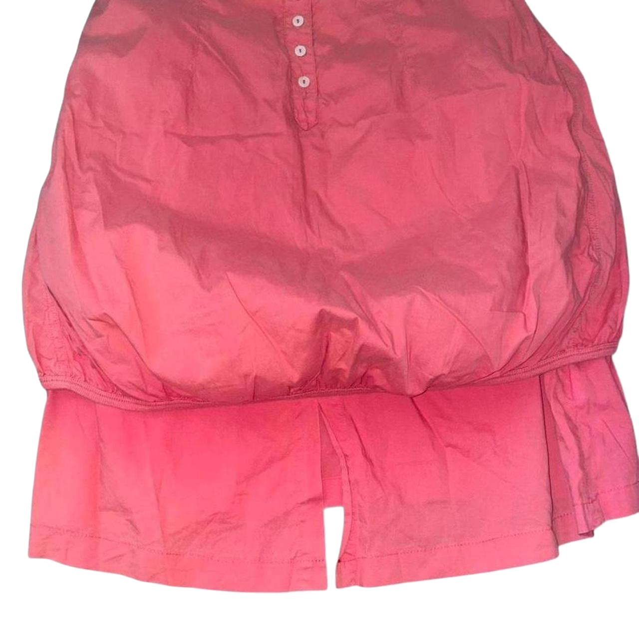 Cop. Copine faded red embroidered bubble dress