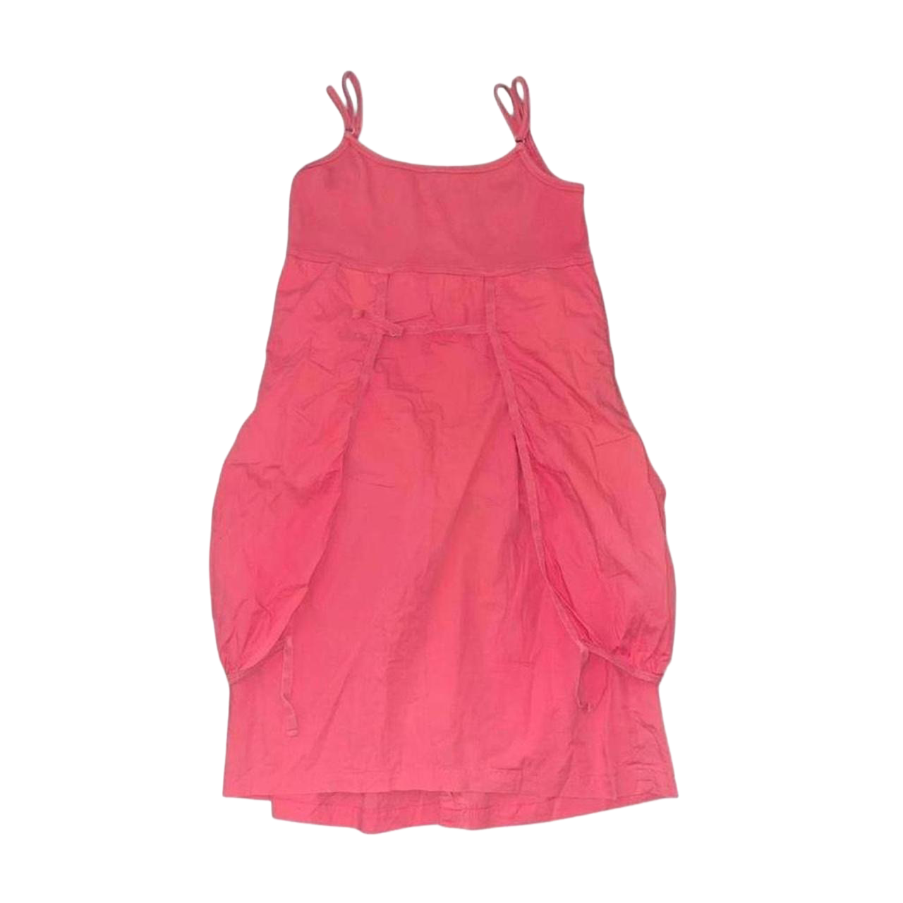 Cop. Copine faded red embroidered bubble dress