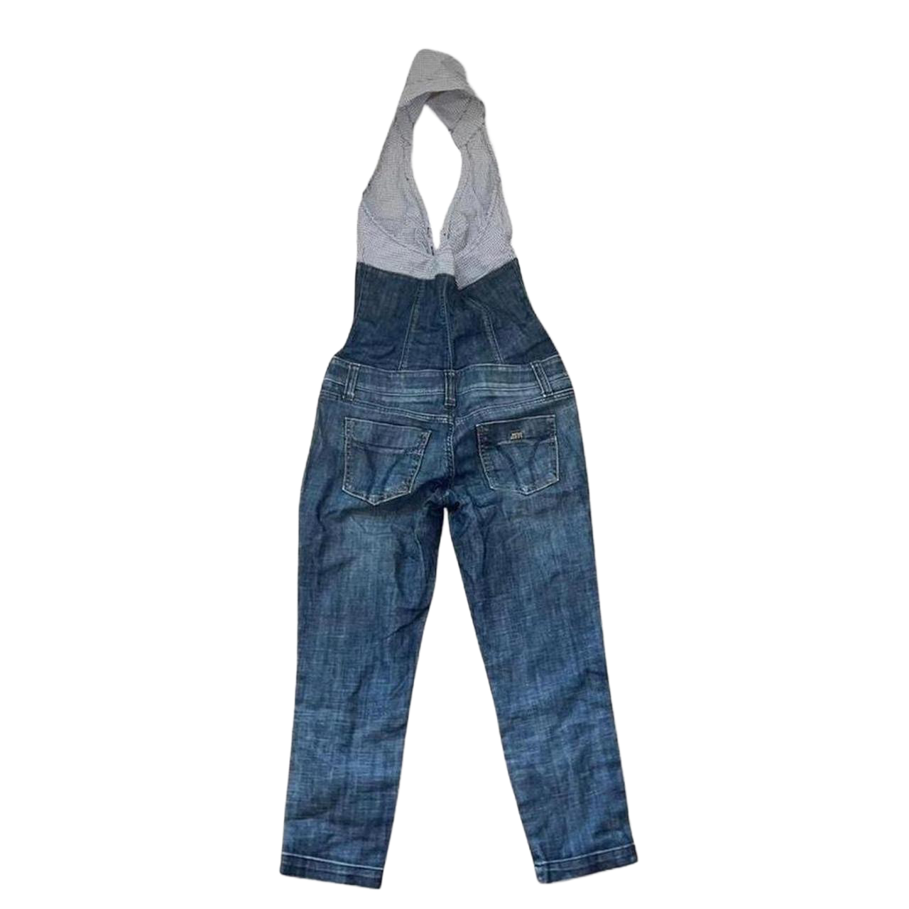 Miss Sixty gingham halter neck denim jumpsuit