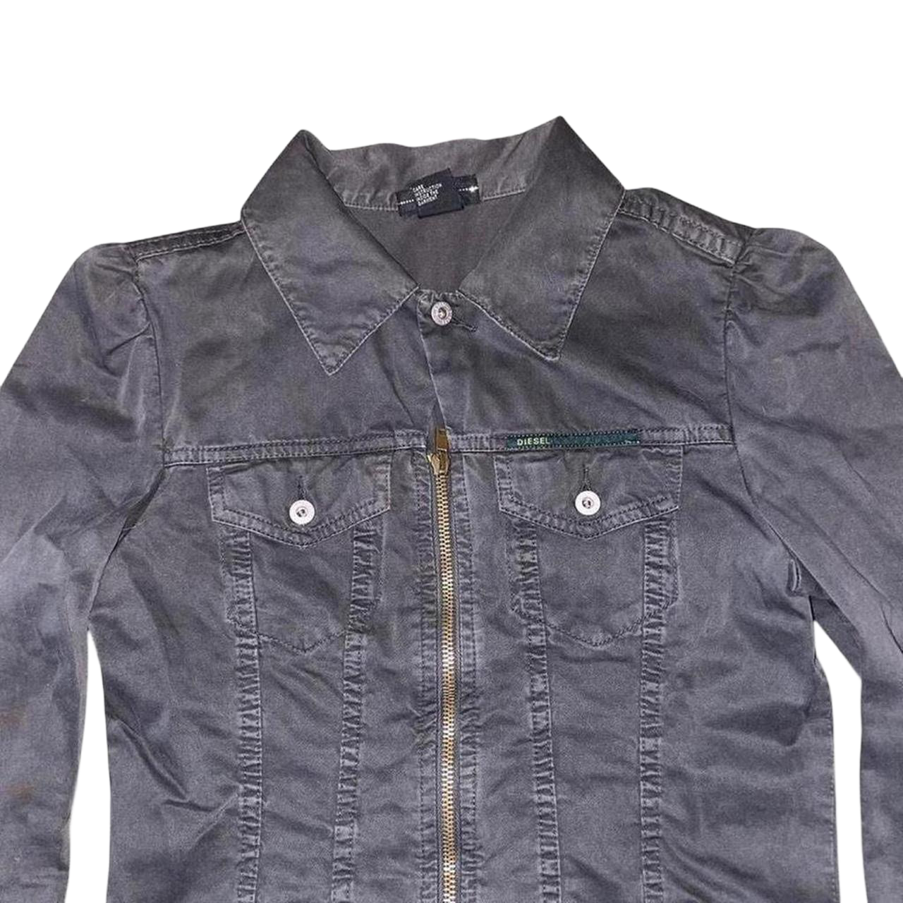 Diesel dark gray zip up jacket