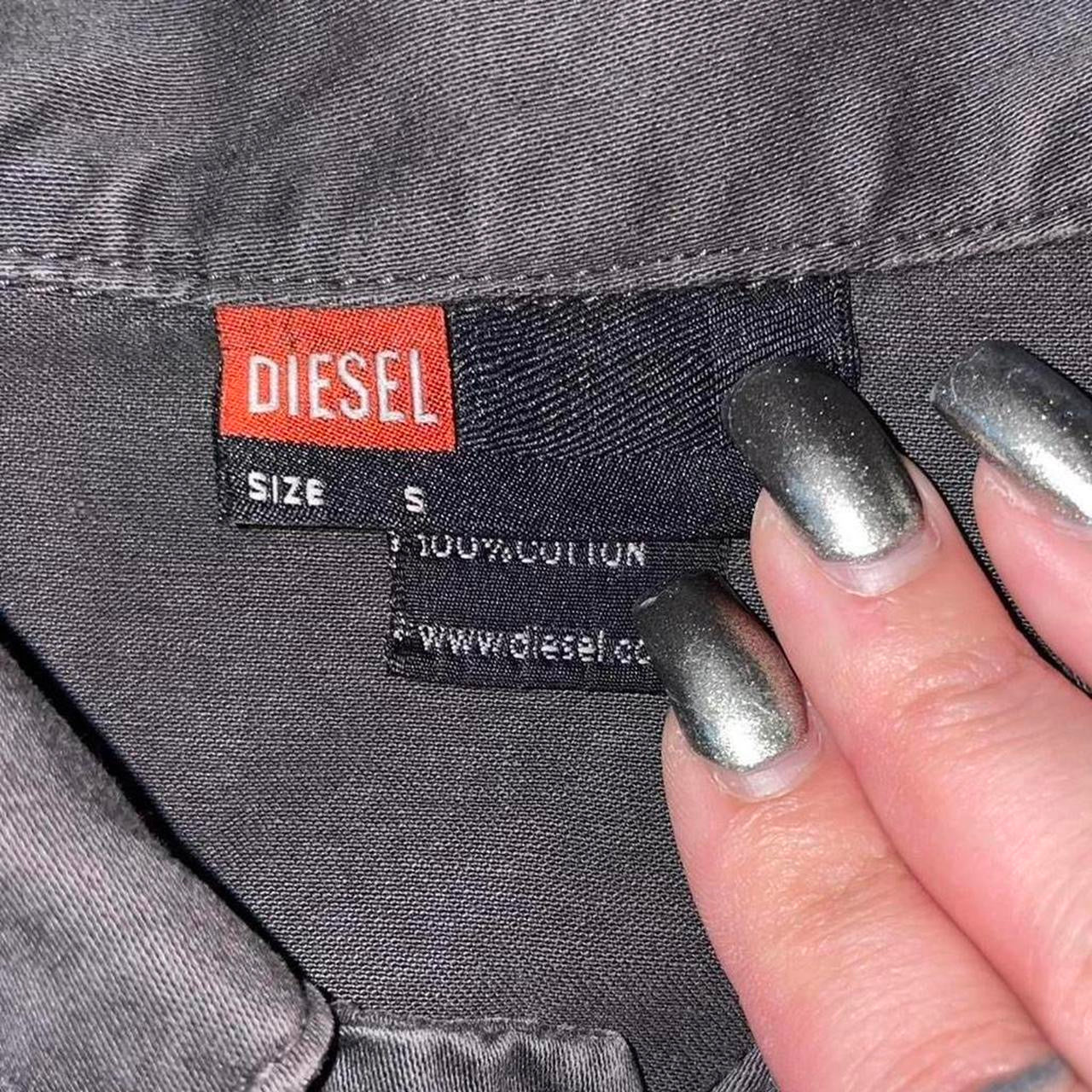Diesel dark gray zip up jacket