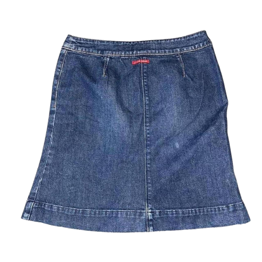 Miss Sixty medium wash denim midi skirt