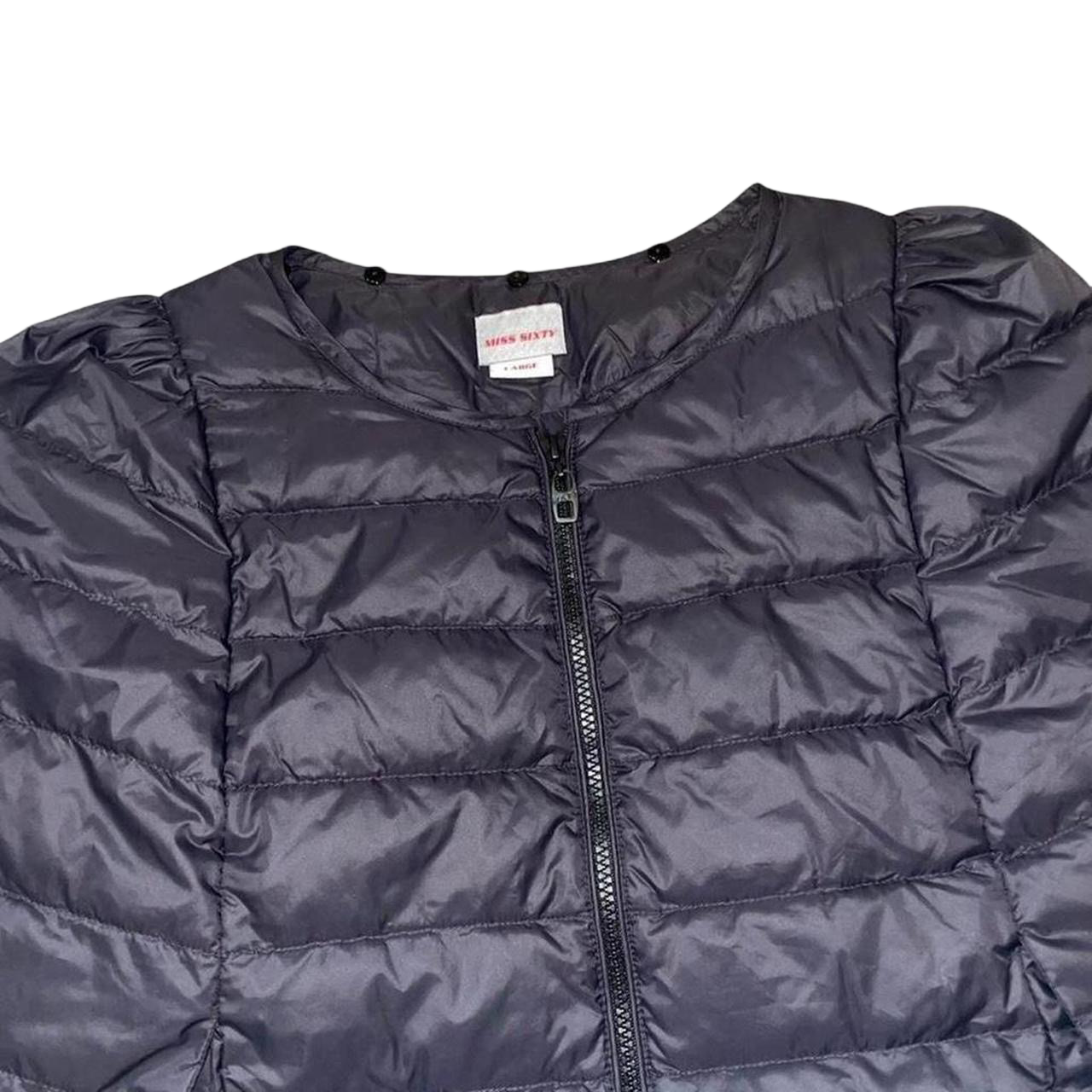 Miss Sixty black puffer crop zip up jacket