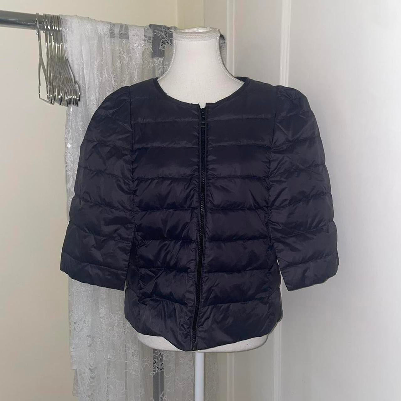 Miss Sixty black puffer crop zip up jacket