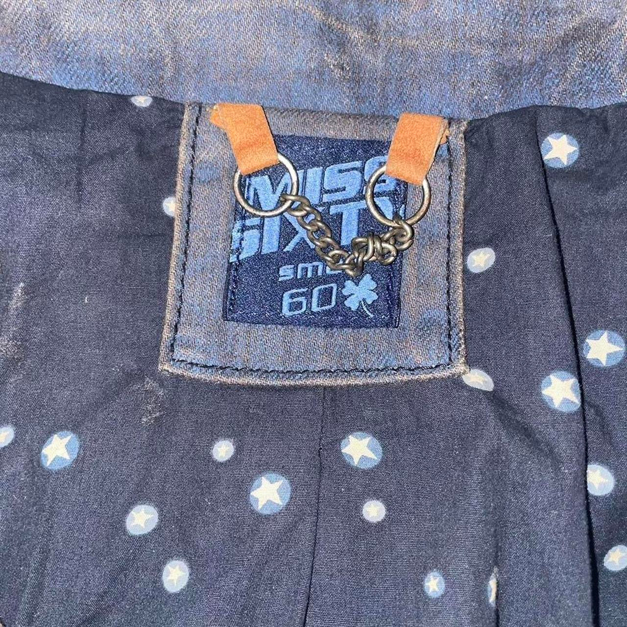 Miss Sixty dark wash denim utility jacket with stud detail