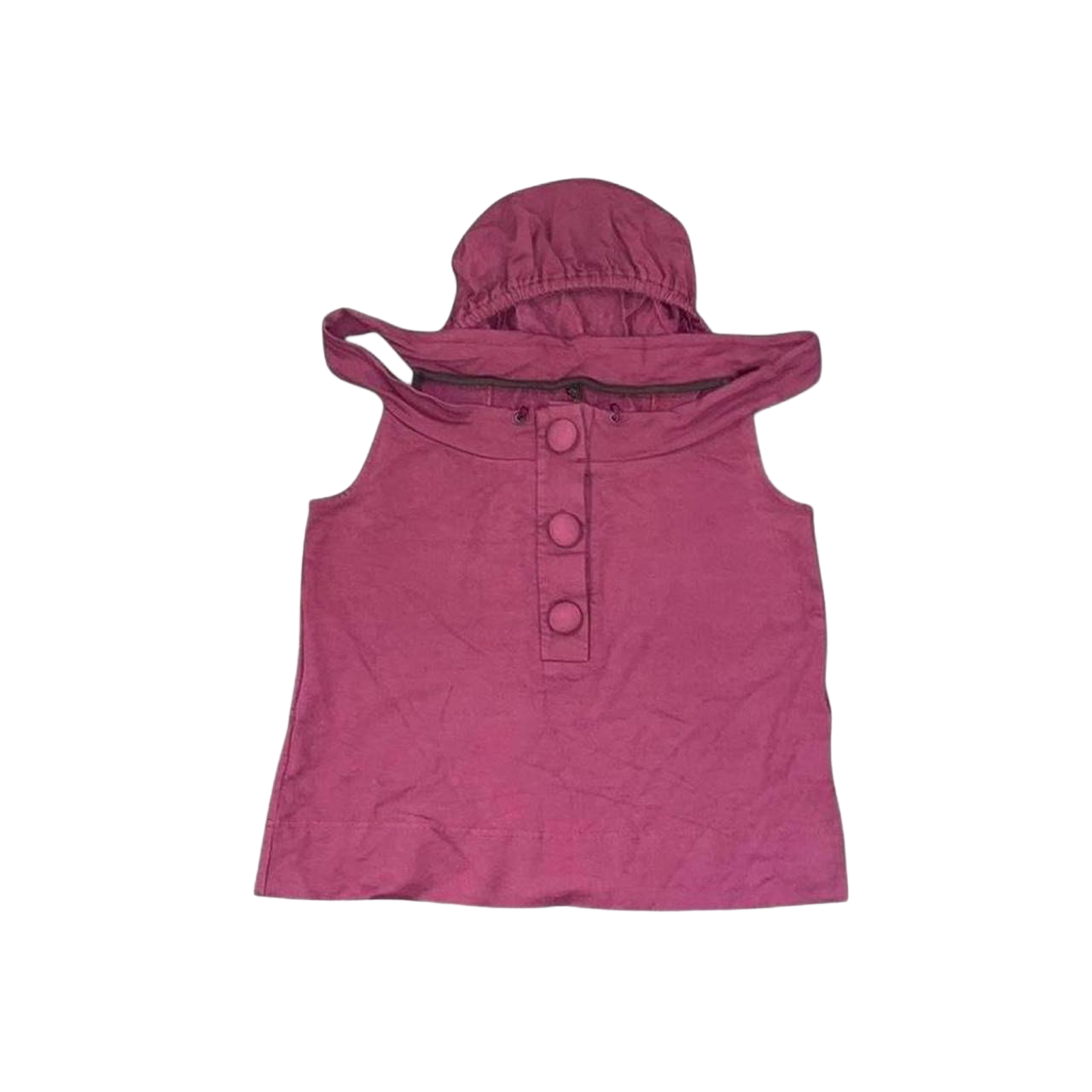 Cop. Copine maroon off the shoulder hooded top