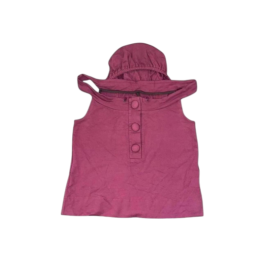 Cop. Copine maroon off the shoulder hooded top