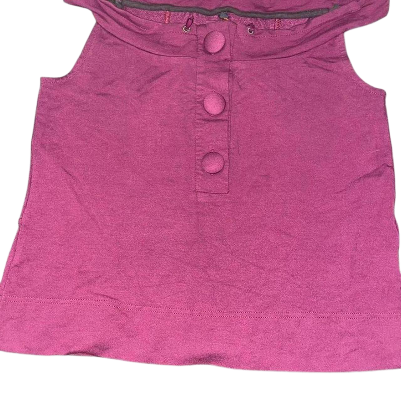 Cop. Copine maroon off the shoulder hooded top