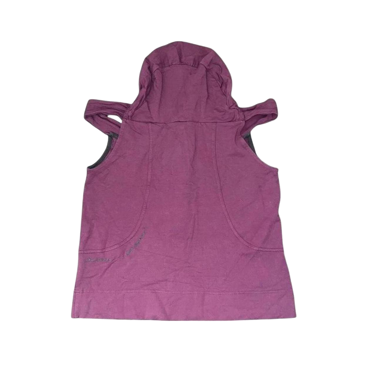 Cop. Copine maroon off the shoulder hooded top