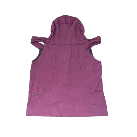 Cop. Copine maroon off the shoulder hooded top