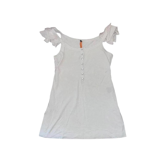 Cop. Copine light gray flutter sleeve cami