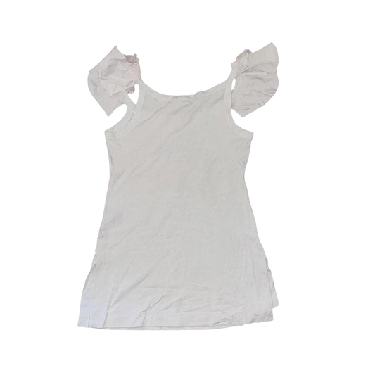 Cop. Copine light gray flutter sleeve cami