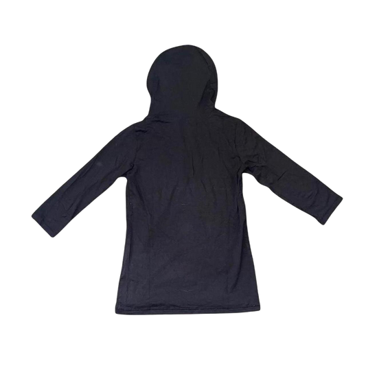 Cop. Copine black hooded top with red trim
