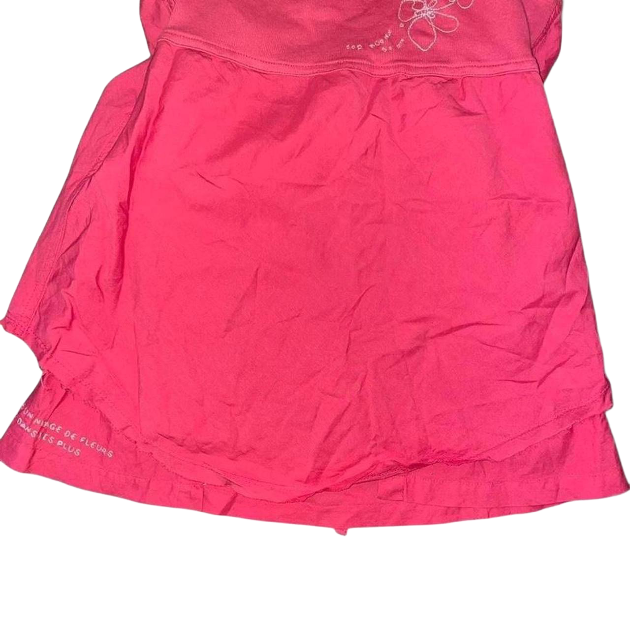 Cop. Copine red floral embroidered cami with tie detail in the back