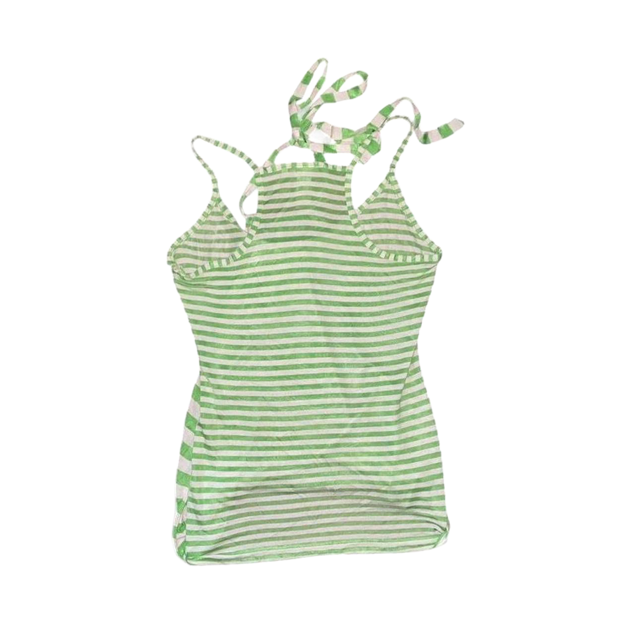 Miss Sixty green striped layered cami