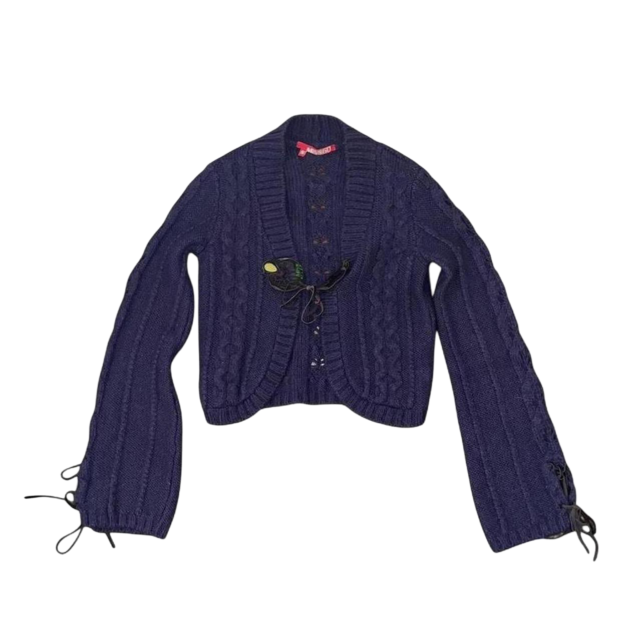 Miss Sixty dark purple knit cardigan