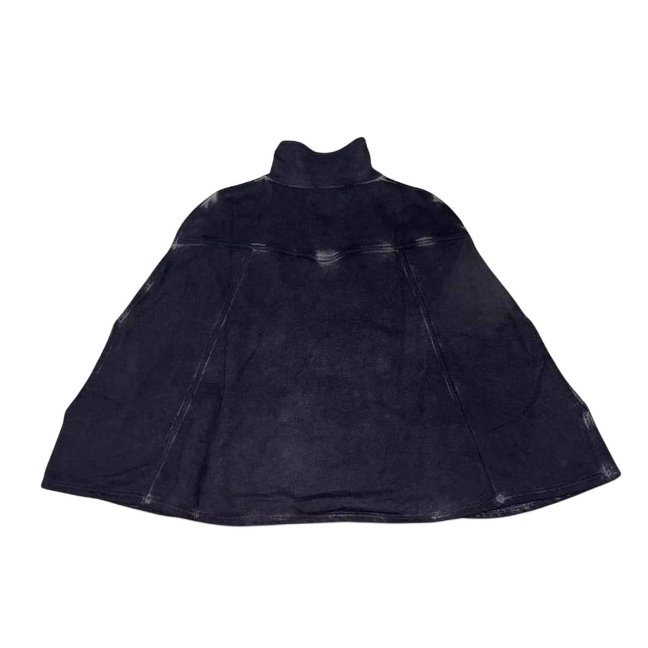 Diesel faded black poncho with pocket details