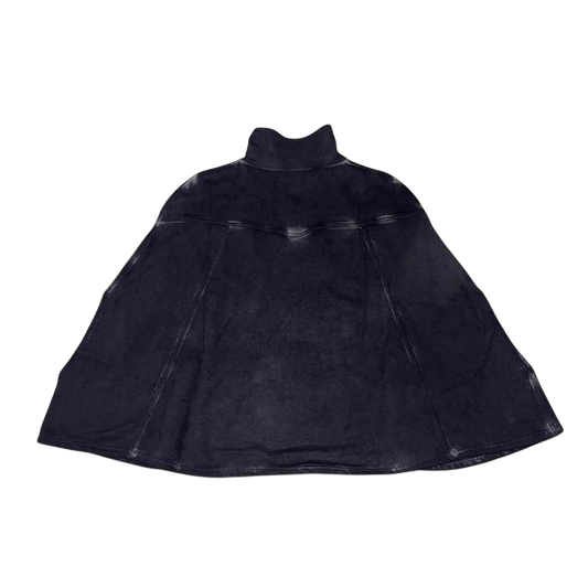 Diesel faded black poncho with pocket details
